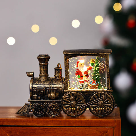 Christmas Gift Train Decoration Small Night Lamp Christmas Gift Train Decoration Small Night Lamp
