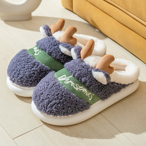 Christmas Shoes Winter Home Slippers Elk Soft Cozy Bedroom Slipper Slip On House Shoes Christmas Shoes Winter Home Slippers Elk Soft Cozy Bedroom Slipper Slip On House Shoes