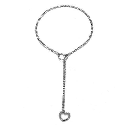 Cuban Adjustable Heart Shaped Necklace Cuban Adjustable Heart Shaped Necklace