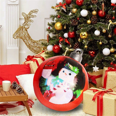 Christmas Ornament Ball Outdoor Pvc 60CM Inflatable Decorated Ball PVC Giant Big Large Balls Xmas Tree Decorations Toy Ball Christmas Ornament Ball Outdoor Pvc 60CM Inflatable Decorated Ball PVC Giant Big Large Balls Xmas Tree Decorations Toy Ball