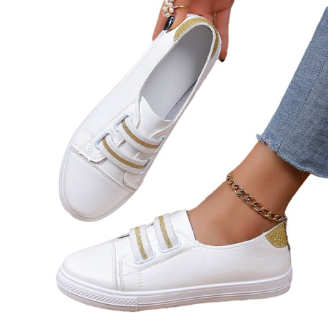 White Shoes Casual Versatile Slip-on Lazy Low-cut Flat White Shoes Casual Versatile Slip-on Lazy Low-cut Flat