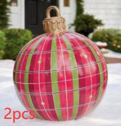 Christmas Ornament Ball Outdoor Pvc 60CM Inflatable Decorated Ball PVC Giant Big Large Balls Xmas Tree Decorations Toy Ball Christmas Ornament Ball Outdoor Pvc 60CM Inflatable Decorated Ball PVC Giant Big Large Balls Xmas Tree Decorations Toy Ball