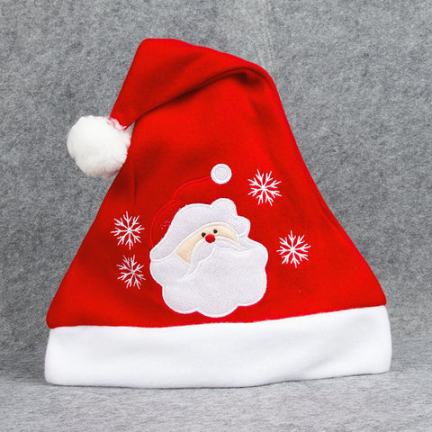 Cartoon Christmas Hat With Elk Santa Claus Embroidery Design Holiday Party Decoration Fuzzy Hat Cartoon Christmas Hat With Elk Santa Claus Embroidery Design Holiday Party Decoration Fuzzy Hat