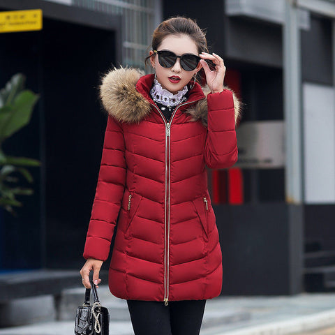 Winter jacket women fashion slim long cotton-padded Hooded jacket parka female wadded jacket outerwear winter coat women Winter jacket women fashion slim long cotton-padded Hooded jacket parka female wadded jacket outerwear winter coat women