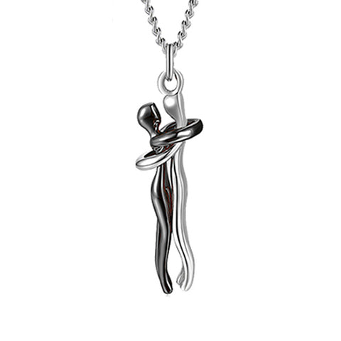 Love Hug Necklace Unisex Men Women Couple Jewelry Simple Temperament Clavicle Chain Valentines Day Lover Gift Love Hug Necklace Unisex Men Women Couple Jewelry Simple Temperament Clavicle Chain Valentines Day Lover Gift