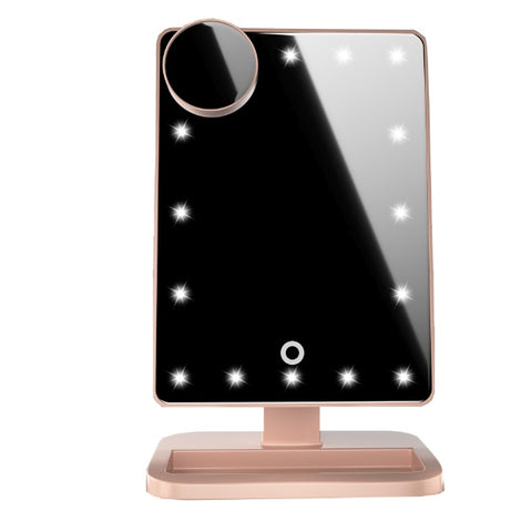 Touch Screen Makeup Mirror With 20 LED Light Bluetooth Music Speaker 10X Magnifying Mirrors Lights Touch Screen Makeup Mirror With 20 LED Light Bluetooth Music Speaker 10X Magnifying Mirrors Lights