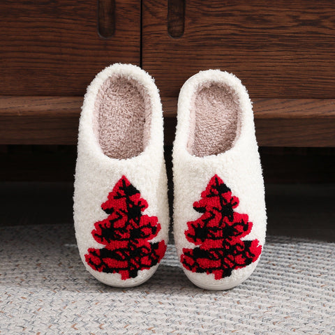 Christmas Tree Home Slippers Fashion Non-slip Floor Bedroom Slipper For Women Fuzzy House Shoes Winter Christmas Tree Home Slippers Fashion Non-slip Floor Bedroom Slipper For Women Fuzzy House Shoes Winter
