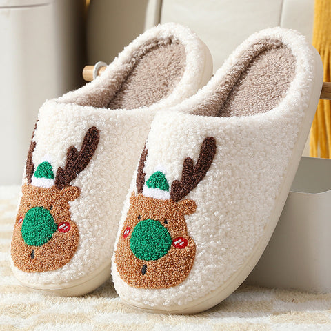 Christmas Shoes Winter Home Slippers Elk Soft Cozy Bedroom Slipper Slip On House Shoes Christmas Shoes Winter Home Slippers Elk Soft Cozy Bedroom Slipper Slip On House Shoes
