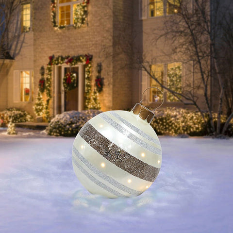 Christmas Ornament Ball Outdoor Pvc 60CM Inflatable Decorated Ball PVC Giant Big Large Balls Xmas Tree Decorations Toy Ball Christmas Ornament Ball Outdoor Pvc 60CM Inflatable Decorated Ball PVC Giant Big Large Balls Xmas Tree Decorations Toy Ball