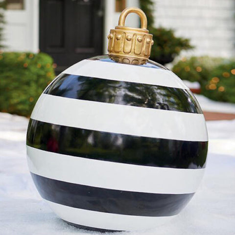 Christmas Ornament Ball Outdoor Pvc 60CM Inflatable Decorated Ball PVC Giant Big Large Balls Xmas Tree Decorations Toy Ball Christmas Ornament Ball Outdoor Pvc 60CM Inflatable Decorated Ball PVC Giant Big Large Balls Xmas Tree Decorations Toy Ball