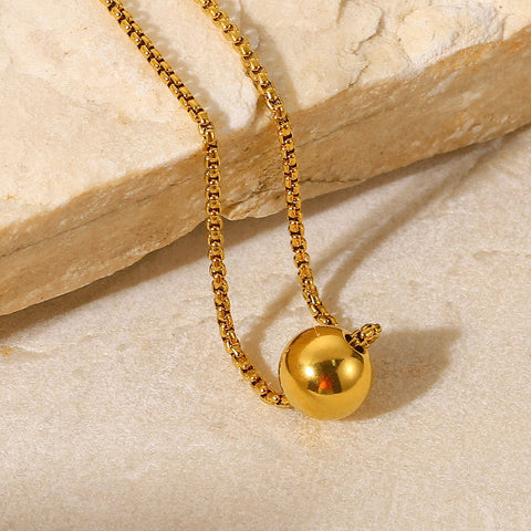 Pull-out 18K Gold Stainless Steel Necklace For Women Pull-out 18K Gold Stainless Steel Necklace For Women
