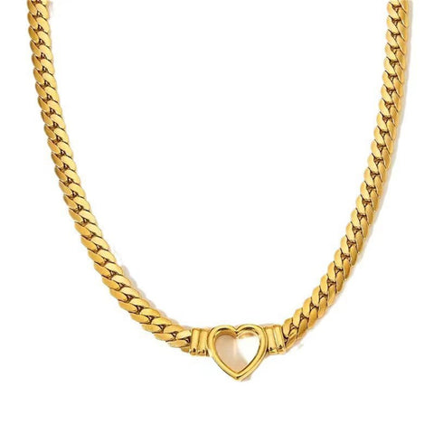 Personalized Love Chain Necklace Bracelet For Women Fashion Titanium Steel Non-fading Clavicle Chain Jewelry Personalized Love Chain Necklace Bracelet For Women Fashion Titanium Steel Non-fading Clavicle Chain Jewelry