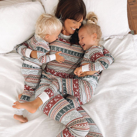 European And American Christmas Homewear Family Set Pajamas European And American Christmas Homewear Family Set Pajamas