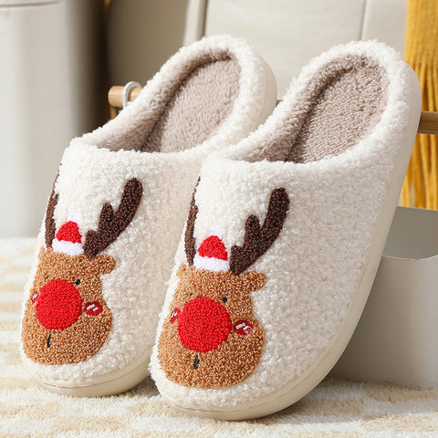 Christmas Shoes Winter Home Slippers Elk Soft Cozy Bedroom Slipper Slip On House Shoes Christmas Shoes Winter Home Slippers Elk Soft Cozy Bedroom Slipper Slip On House Shoes
