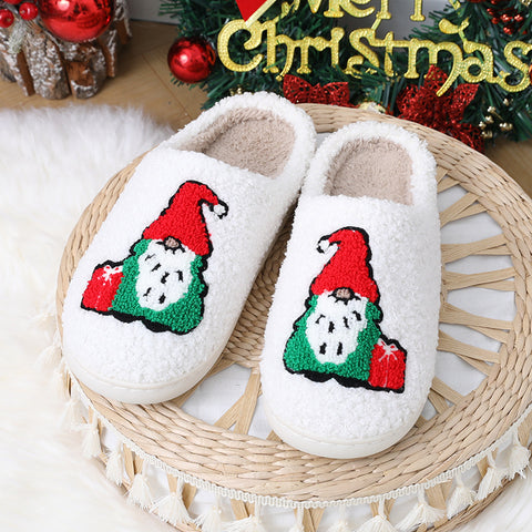 Cute Cartoon Santa Claus Home Slippers Couple Indoor Floor Bedroom Slipper Christmas Warm Shoes Women Men Cute Cartoon Santa Claus Home Slippers Couple Indoor Floor Bedroom Slipper Christmas Warm Shoes Women Men