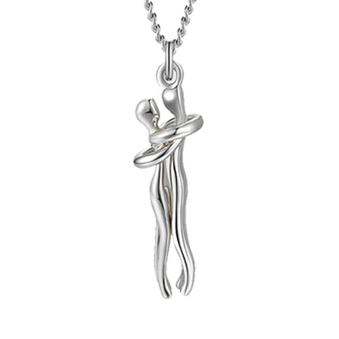 Love Hug Necklace Unisex Men Women Couple Jewelry Simple Temperament Clavicle Chain Valentines Day Lover Gift Love Hug Necklace Unisex Men Women Couple Jewelry Simple Temperament Clavicle Chain Valentines Day Lover Gift
