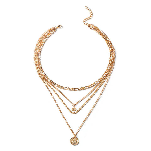 Chunky Gold Necklace Chunky Charm Necklace For Women Layered Gold Necklace For Women Silver Coin Necklace Jewelry Gifts For Women Chunky Gold Necklace Chunky Charm Necklace For Women Layered Gold Necklace For Women Silver Coin Necklace Jewelry Gifts For Women
