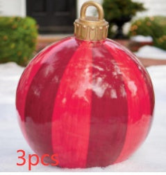 Christmas Ornament Ball Outdoor Pvc 60CM Inflatable Decorated Ball PVC Giant Big Large Balls Xmas Tree Decorations Toy Ball Christmas Ornament Ball Outdoor Pvc 60CM Inflatable Decorated Ball PVC Giant Big Large Balls Xmas Tree Decorations Toy Ball