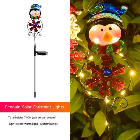 Solar Christmas Led Snowman Elk Ground Plug Light Solar Christmas Led Snowman Elk Ground Plug Light