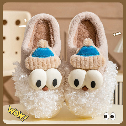 Cartoon Bearded Santa Claus Slippers Home Warm Non-slip Plush Cotton Shoes Christmas Couple Floor Bedroom Slipper Women Men Cartoon Bearded Santa Claus Slippers Home Warm Non-slip Plush Cotton Shoes Christmas Couple Floor Bedroom Slipper Women Men