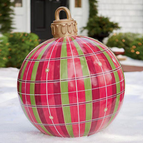 Christmas Ornament Ball Outdoor Pvc 60CM Inflatable Decorated Ball PVC Giant Big Large Balls Xmas Tree Decorations Toy Ball Christmas Ornament Ball Outdoor Pvc 60CM Inflatable Decorated Ball PVC Giant Big Large Balls Xmas Tree Decorations Toy Ball