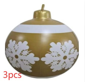 Christmas Ornament Ball Outdoor Pvc 60CM Inflatable Decorated Ball PVC Giant Big Large Balls Xmas Tree Decorations Toy Ball Christmas Ornament Ball Outdoor Pvc 60CM Inflatable Decorated Ball PVC Giant Big Large Balls Xmas Tree Decorations Toy Ball