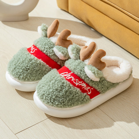 Christmas Shoes Winter Home Slippers Elk Soft Cozy Bedroom Slipper Slip On House Shoes Christmas Shoes Winter Home Slippers Elk Soft Cozy Bedroom Slipper Slip On House Shoes