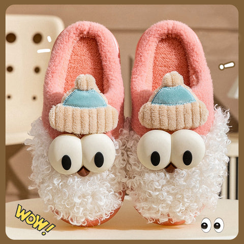 Cartoon Bearded Santa Claus Slippers Home Warm Non-slip Plush Cotton Shoes Christmas Couple Floor Bedroom Slipper Women Men Cartoon Bearded Santa Claus Slippers Home Warm Non-slip Plush Cotton Shoes Christmas Couple Floor Bedroom Slipper Women Men
