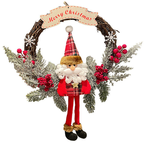 Old Man Snowman Elk Vine Ring Christmas Old Man Snowman Elk Vine Ring Christmas