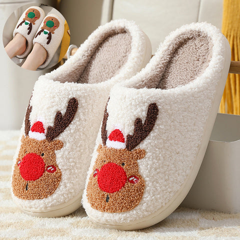 Christmas Shoes Winter Home Slippers Elk Soft Cozy Bedroom Slipper Slip On House Shoes Christmas Shoes Winter Home Slippers Elk Soft Cozy Bedroom Slipper Slip On House Shoes