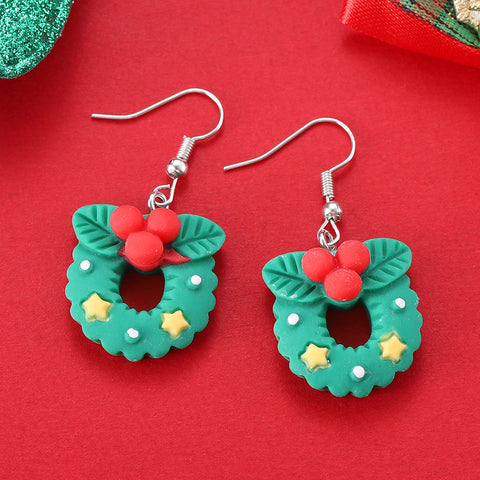 Cartoon Creative Christmas Earrings Fashion Cartoon Creative Christmas Earrings Fashion