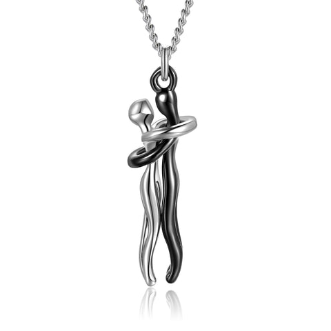Love Hug Necklace Unisex Men Women Couple Jewelry Simple Temperament Clavicle Chain Valentines Day Lover Gift Love Hug Necklace Unisex Men Women Couple Jewelry Simple Temperament Clavicle Chain Valentines Day Lover Gift