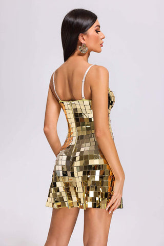 Golden Sequin Glam - Perfect for Nightclub, Birthday, and Carnival Golden Sequin Glam - Perfect for Nightclub, Birthday, and Carnival