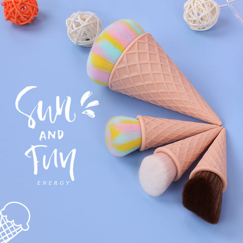 Ice Cream Cute Fiber Hair Makeup Brush Ice Cream Cute Fiber Hair Makeup Brush