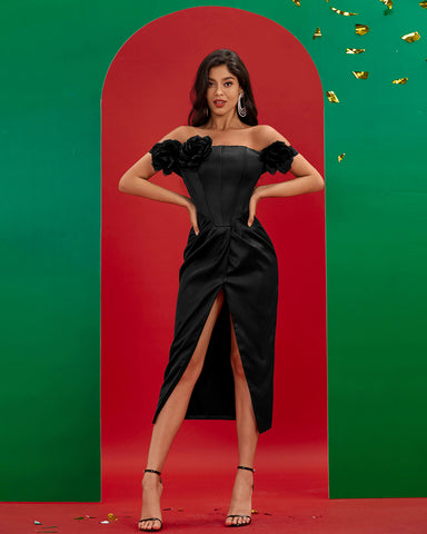 Sultry Black Mermaid Prom Dress - Sweetheart Neck, Floor-Length Elegance Sultry Black Mermaid Prom Dress - Sweetheart Neck, Floor-Length Elegance