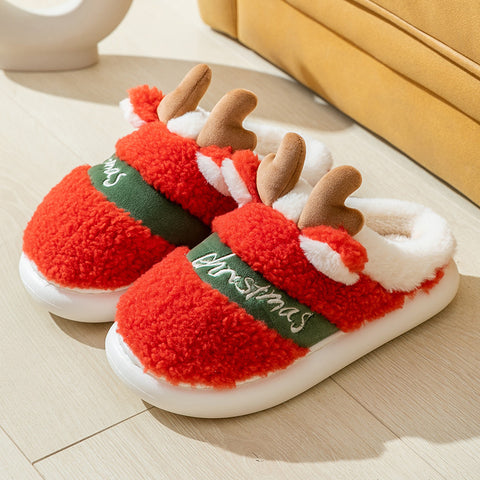 Christmas Shoes Winter Home Slippers Elk Soft Cozy Bedroom Slipper Slip On House Shoes Christmas Shoes Winter Home Slippers Elk Soft Cozy Bedroom Slipper Slip On House Shoes
