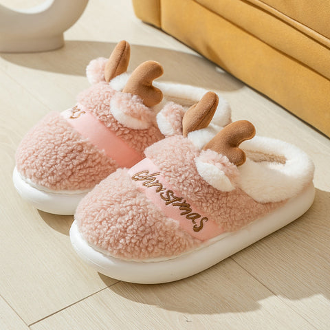 Christmas Shoes Winter Home Slippers Elk Soft Cozy Bedroom Slipper Slip On House Shoes Christmas Shoes Winter Home Slippers Elk Soft Cozy Bedroom Slipper Slip On House Shoes