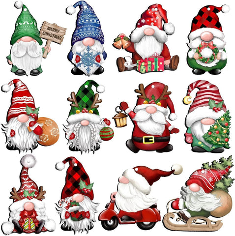 24 PCs Christmas Wooden Hanging Ornaments 24 PCs Christmas Wooden Hanging Ornaments