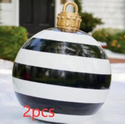 Christmas Ornament Ball Outdoor Pvc 60CM Inflatable Decorated Ball PVC Giant Big Large Balls Xmas Tree Decorations Toy Ball Christmas Ornament Ball Outdoor Pvc 60CM Inflatable Decorated Ball PVC Giant Big Large Balls Xmas Tree Decorations Toy Ball