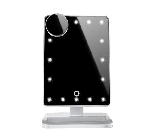 Touch Screen Makeup Mirror With 20 LED Light Bluetooth Music Speaker 10X Magnifying Mirrors Lights Touch Screen Makeup Mirror With 20 LED Light Bluetooth Music Speaker 10X Magnifying Mirrors Lights