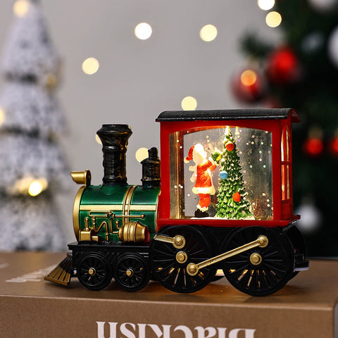 Christmas Gift Train Decoration Small Night Lamp Christmas Gift Train Decoration Small Night Lamp