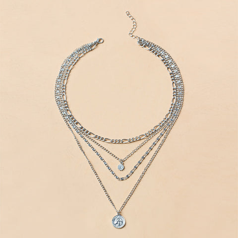 Chunky Gold Necklace Chunky Charm Necklace For Women Layered Gold Necklace For Women Silver Coin Necklace Jewelry Gifts For Women Chunky Gold Necklace Chunky Charm Necklace For Women Layered Gold Necklace For Women Silver Coin Necklace Jewelry Gifts For Women