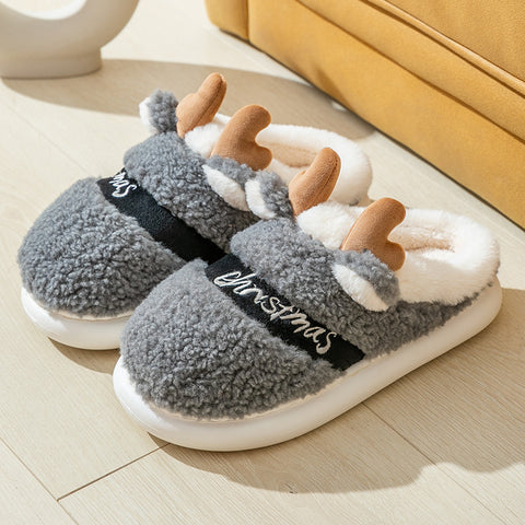 Christmas Shoes Winter Home Slippers Elk Soft Cozy Bedroom Slipper Slip On House Shoes Christmas Shoes Winter Home Slippers Elk Soft Cozy Bedroom Slipper Slip On House Shoes