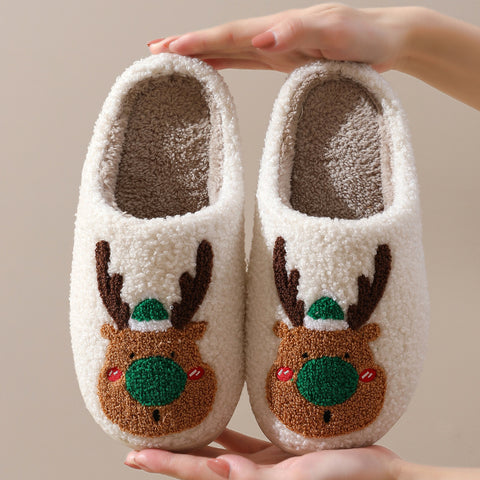Christmas Shoes Winter Home Slippers Elk Soft Cozy Bedroom Slipper Slip On House Shoes Christmas Shoes Winter Home Slippers Elk Soft Cozy Bedroom Slipper Slip On House Shoes