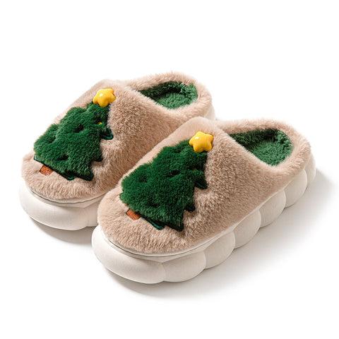 Christmas Tree Women's Home Slippers Christmas Tree Women's Home Slippers