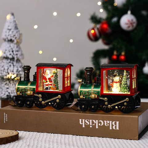 Christmas Gift Train Decoration Small Night Lamp Christmas Gift Train Decoration Small Night Lamp