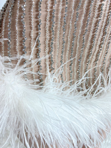 Dazzling Feathers - Crystal Prom Dresses for Black Girls' Birthday Elegance Dazzling Feathers - Crystal Prom Dresses for Black Girls' Birthday Elegance