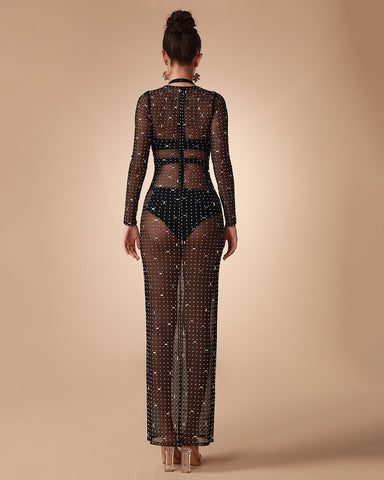Summer Pear Mesh Maxi - Sexy Beach Party Elegance 2023 Summer Pear Mesh Maxi - Sexy Beach Party Elegance 2023