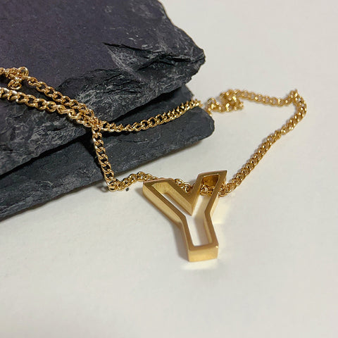 Fashion Titanium Steel Monogram Necklace Fashion Titanium Steel Monogram Necklace