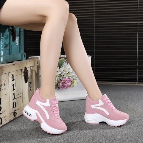 Women's Sports Height Increasing Insole Wedge Platform Shoes Women's Sports Height Increasing Insole Wedge Platform Shoes